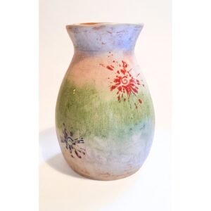 vaso artigianato dipinto a mano lato2