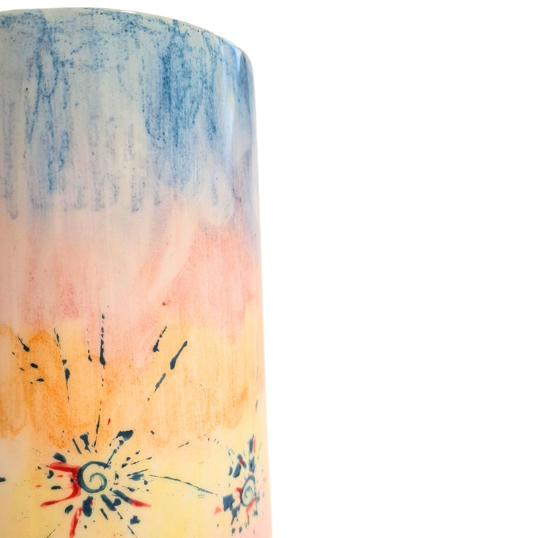 vaso dipinto a mano toni pastello dettaglio (2)