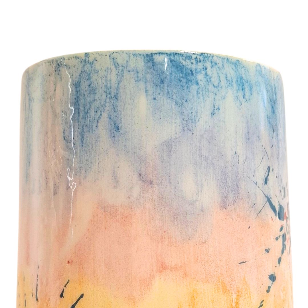 vaso dipinto a mano toni pastello dettaglio (3)